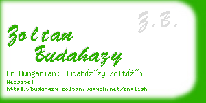 zoltan budahazy business card
